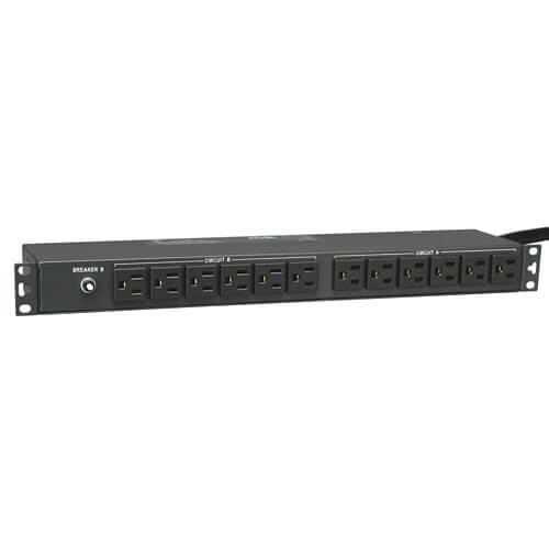 1U Rack-Mount 120V Outlets PDUMNH15 12ft Cord TAA Tripp Lite 1.4kW Single-Phase Monitored PDU with LX Platform Interface 8 5-15R 5-15P 