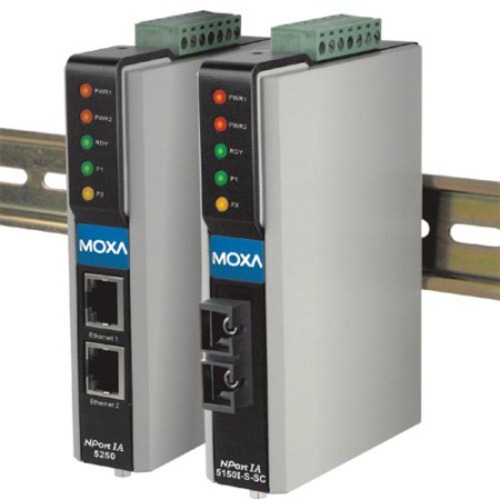 MOXA NPort 5650I-8-DT 8-Port Device Server Optical Isolation DB-9M 15KV ESD 10//100 Ethernet 12-48VDC RS-232//422//485 110V Power Supply