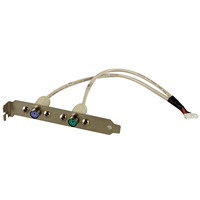 ,L:13cm F Old Model: 32000-133200-RS IEI Technology 32006-000300-100-RS Y Cable for KB/MS,One PS/2 to Two PS/2 M 
